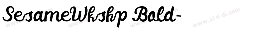 SesameWkshp Bold字体转换